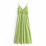 Fuchsia Midi Loose Poplin Slip Dress - Image 5