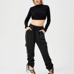 Women's Satin Jogger Pants Casual High Waist Long Lounge Pant Trousers With Pockets - Image 6