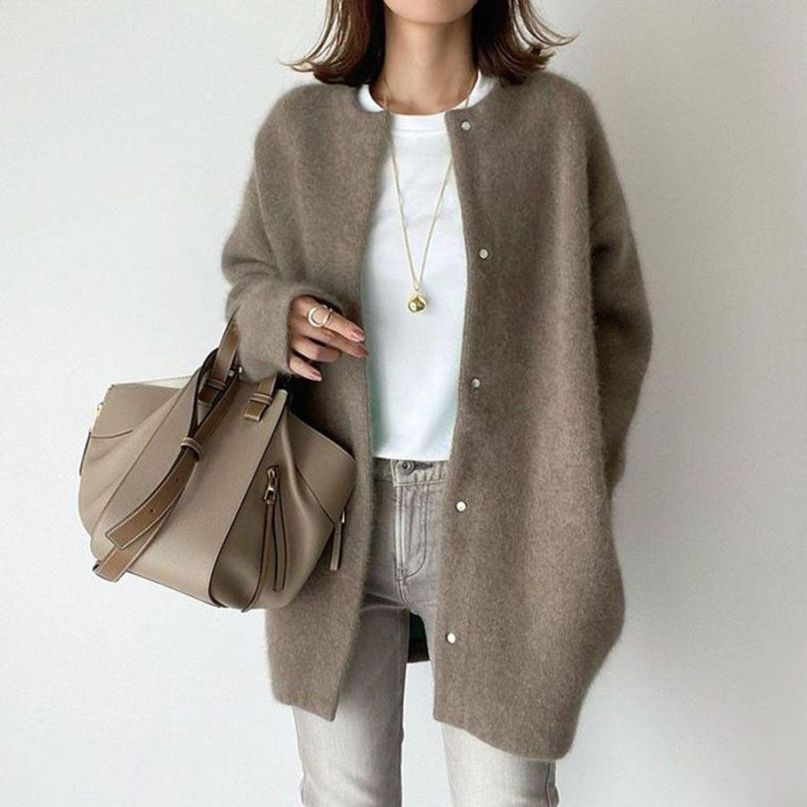 Knitted Jacket Slimming Sense Of Design Niche Loose - Image 4
