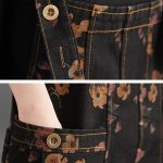 Summer Lean Print Jean Suspenders For Women - Image 8