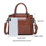 High-grade Portable Women's Large Capacity Korean Style Versatile Retro Simple Shoulder Messenger Bag - Image 7