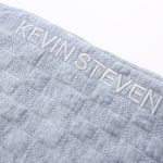 Checkerboard Clip Velvet Hidden Check Embroidered Knitted Trousers Man - Image 8