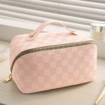 Plaid Pillow Cosmetic Bag Women's Large Capacity Portable - Image 9