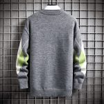 Men's Sweater Round Neck Trend Loose Plaid Top - Image 4