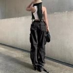 Street Hip-hop Trousers With Pockets Low Waist Overalls Fashion Casual Cargo Pants - Image 6