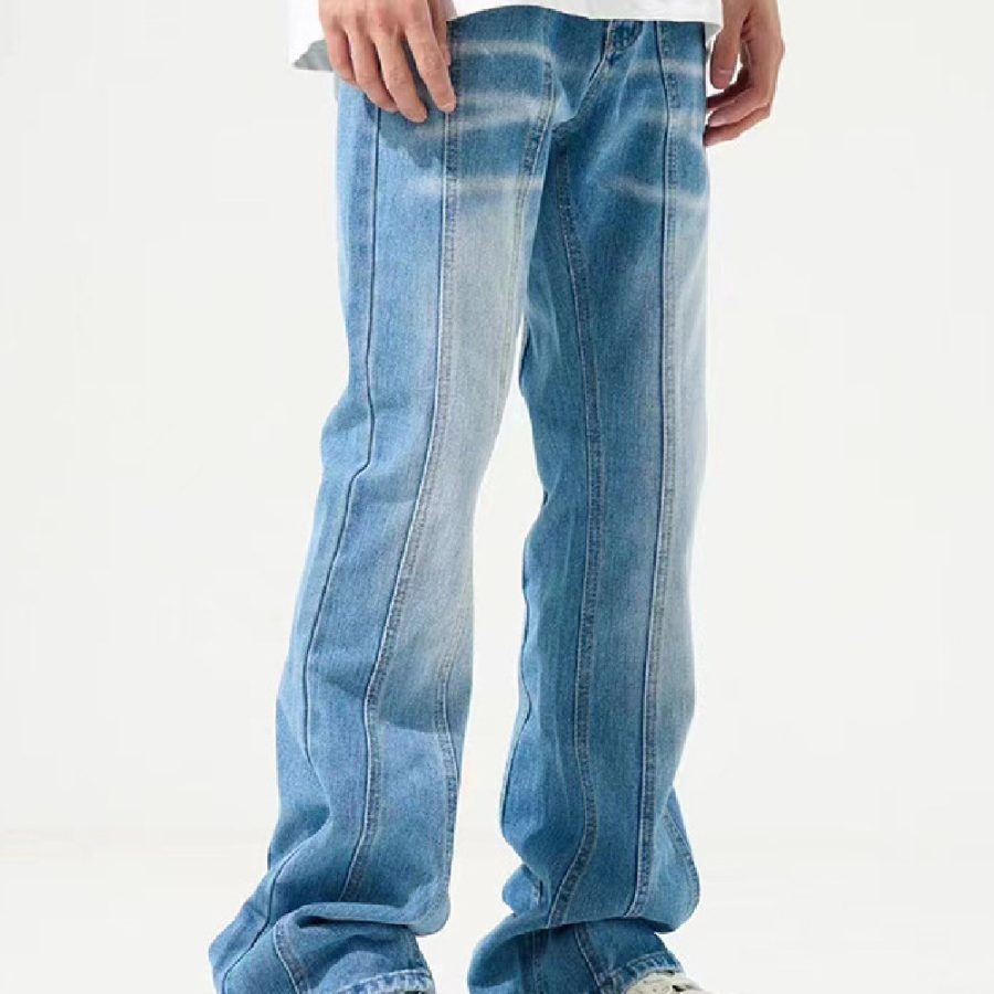 Men's Fashion Casual Vintage Jeans - Image 3