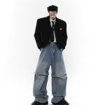 Washed Denim High Waisted Silhouette - Image 3