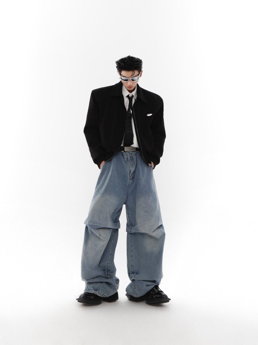 Washed Denim High Waisted Silhouette - Image 3