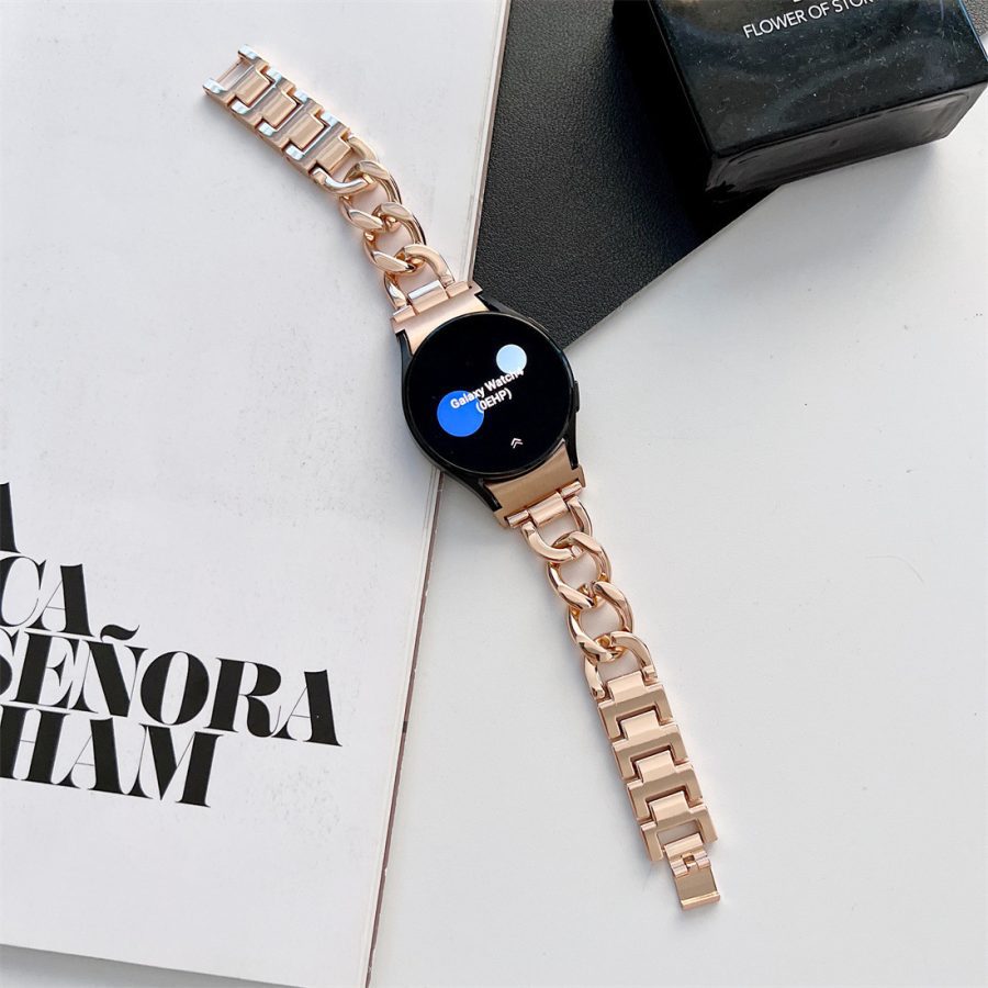 Smart Watch Wristband Single Row Denim Chain Metal - Image 6