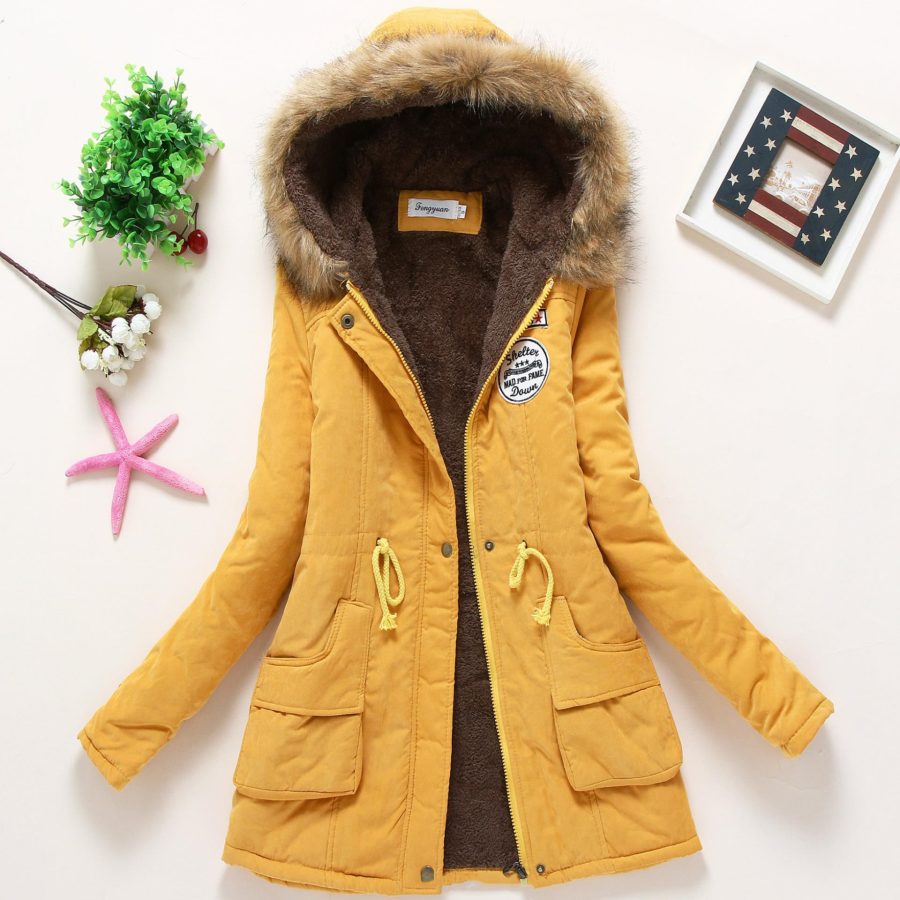 Hooded Winter Jacket Women Fashion Warm Coats Ladies Tops - Image 5