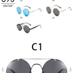 Round Steampunk Sunglasses Brand Design Men Women Metal Punk - Image 4