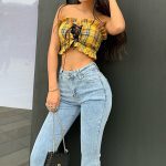 Flare Jeans Pants Women Vintage Denim Ladies Jeans Women Hig - Image 2
