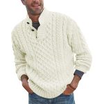 New Sweater Men's Solid Half High Neck Slim Long Sleeve - Image 5