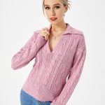 Women's Warm Casual Lapel Sweater - Image 5