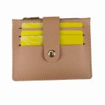 Short Small Card Holder Certificate Holder Women With Zipper - Image 2