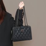 Women's Crossbody Underarm Genuine Leather Chain Small Square Bag - Image 6