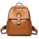 Women's Genuine Leather  Fashion Large Capacity Shoulder Backpack - Image 4