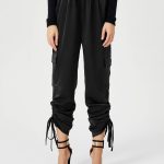 Women's Satin Jogger Pants Casual High Waist Long Lounge Pant Trousers With Pockets - Image 8