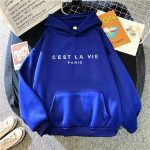 Loose Hooded Sweater Student Hoodie With Letter Print Sports Tops - Image 9