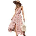 SleevelessBackless Midi Lace Up Dress - Image 5