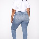 Stretch Ripped Women Plus Size Jeans Plus Size Jeans - Image 3