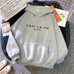 Loose Hooded Sweater Student Hoodie With Letter Print Sports Tops - Image 4