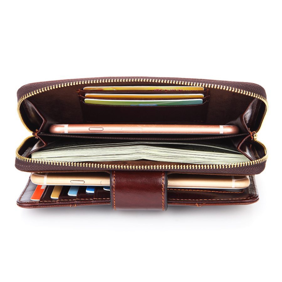 Women's Fashion Long Multi-functional Leather Wallet - Image 3