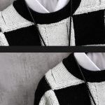 Men's Trendy Plaid Round Neck Sweater Loose - Image 6