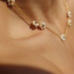 Simple Pearls Flower Necklace - Image 4
