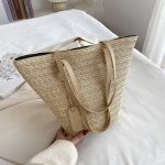 Straw Braided Bag One Shoulder Portable Leisure Simple - Image 5