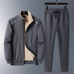 Men's Lamb Fleece And Fleece Thickened Suit - Image 4