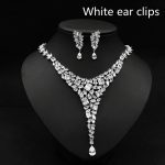 Colorful Zircon Necklace Set Wedding Dress Wedding Earring Accessories - Image 6