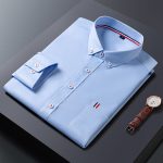 Mens Casual Shirt Fashion Business Dress Shirts Men Clothes - Image 2