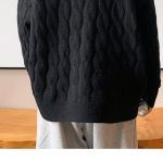Loose Base Twist Round Neck Sweater Hand-woven Sweater - Image 7