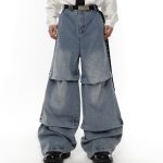 Washed Denim High Waisted Silhouette