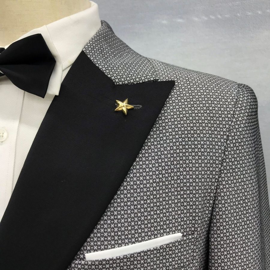 Men's Raw Edge Design High-quality Shoulder Pad Blazer - Image 4