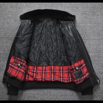 Pure First Layer Cowhide Leather Plus Cotton Flight Suit - Image 4