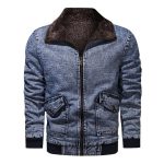 Winter Plus Velvet Thick Loose Lapel Plus Size Denim Jacket Men's Jacket - Image 6