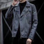 Spring And Autumn Leather Clothes Men's Motorcycle Jacket - Image 2