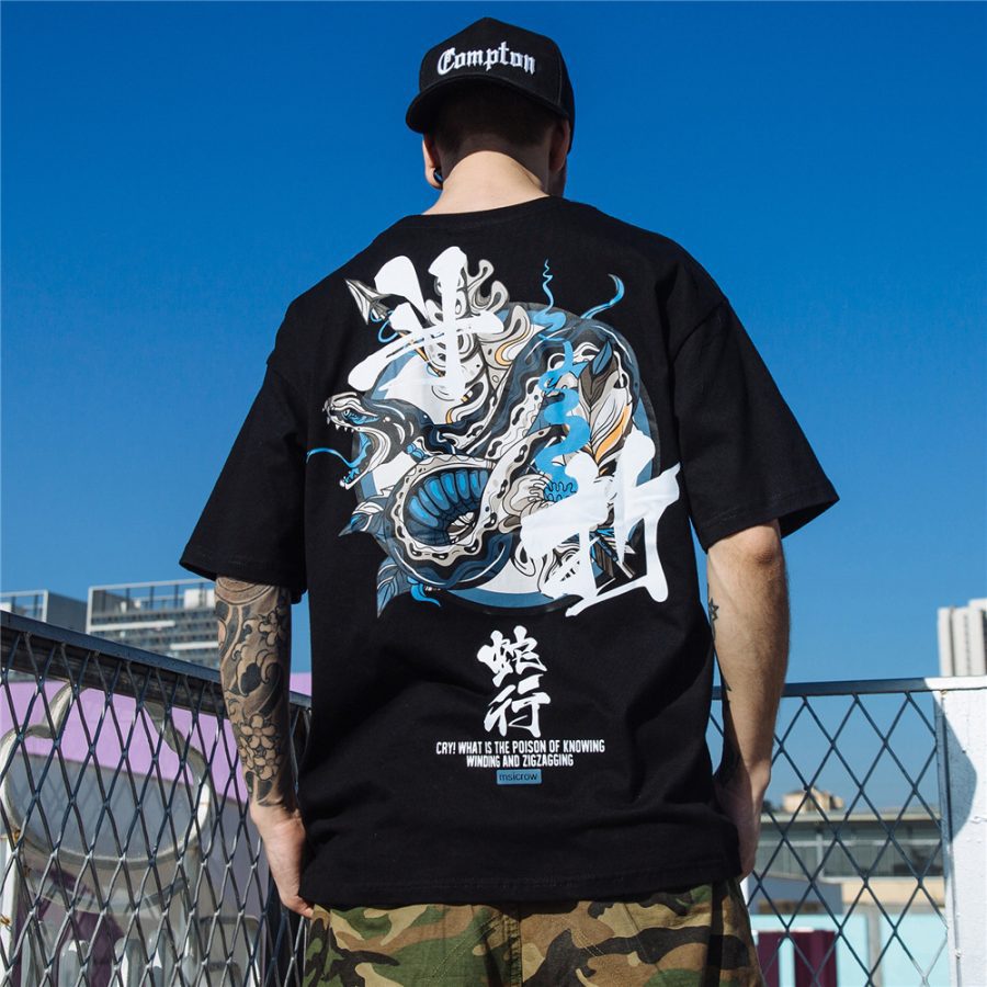 New 2021 Hoodies Men Chinese Letter Hooded High Street Pullover Sweatshirt Men Fashion Hip Hop Autumn Winter Casual Streetwear and Printed loose men's short sleeve - Image 9