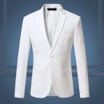 Men's one-button slimming blazer jacket - Image 2