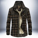 Winter Jacket Men Thicken Warm Fleece Jackets Coats Pure Cotton Plaid Jacket Military Clothes - Image 2