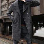 Classic woolen coat trench coat - Image 5