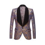 The Stephan Two Piece Slim Fit Blazer Suit Jacket - Image 5