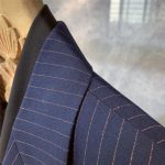 British Style Formal Wear Striped Double-breasted Blazer - Image 2