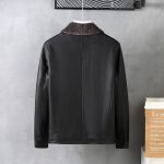 Men's Leather Lapel Fleece Padded Coat - Image 3
