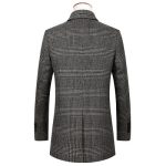 Trench coat plaid coat - Image 2