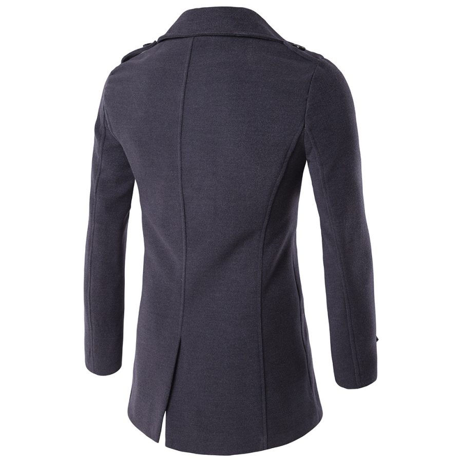 Double-breasted coat trench coat - Image 3