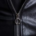Men's Motorcycle Multi Zip Leather Coat - Image 5