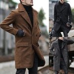 Classic woolen coat trench coat - Image 3